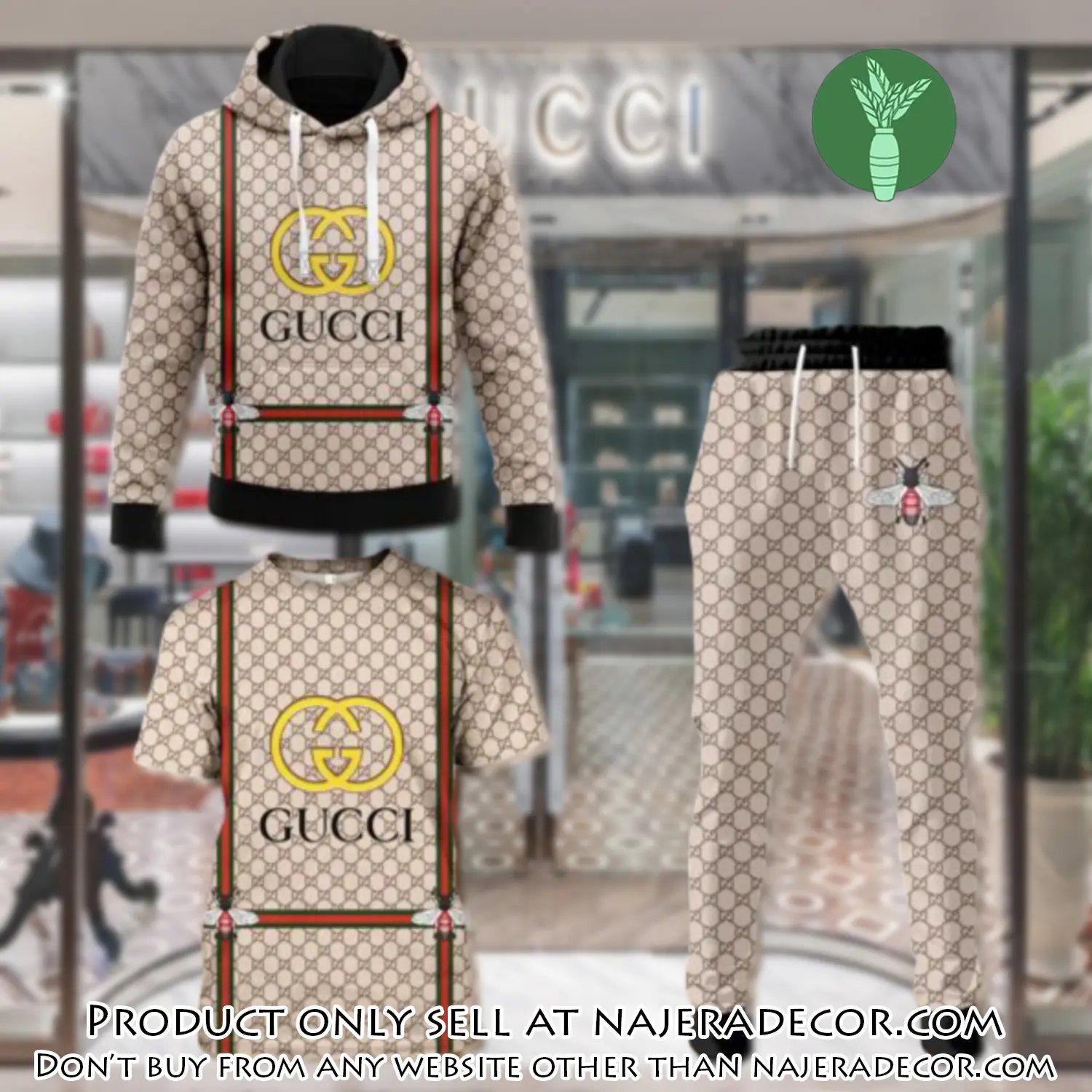 Gucci luxury brand combo tshirt hoodie long pants set trending 24 outfit sport lcs1026 njr2632980